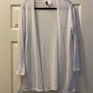 White cardigan